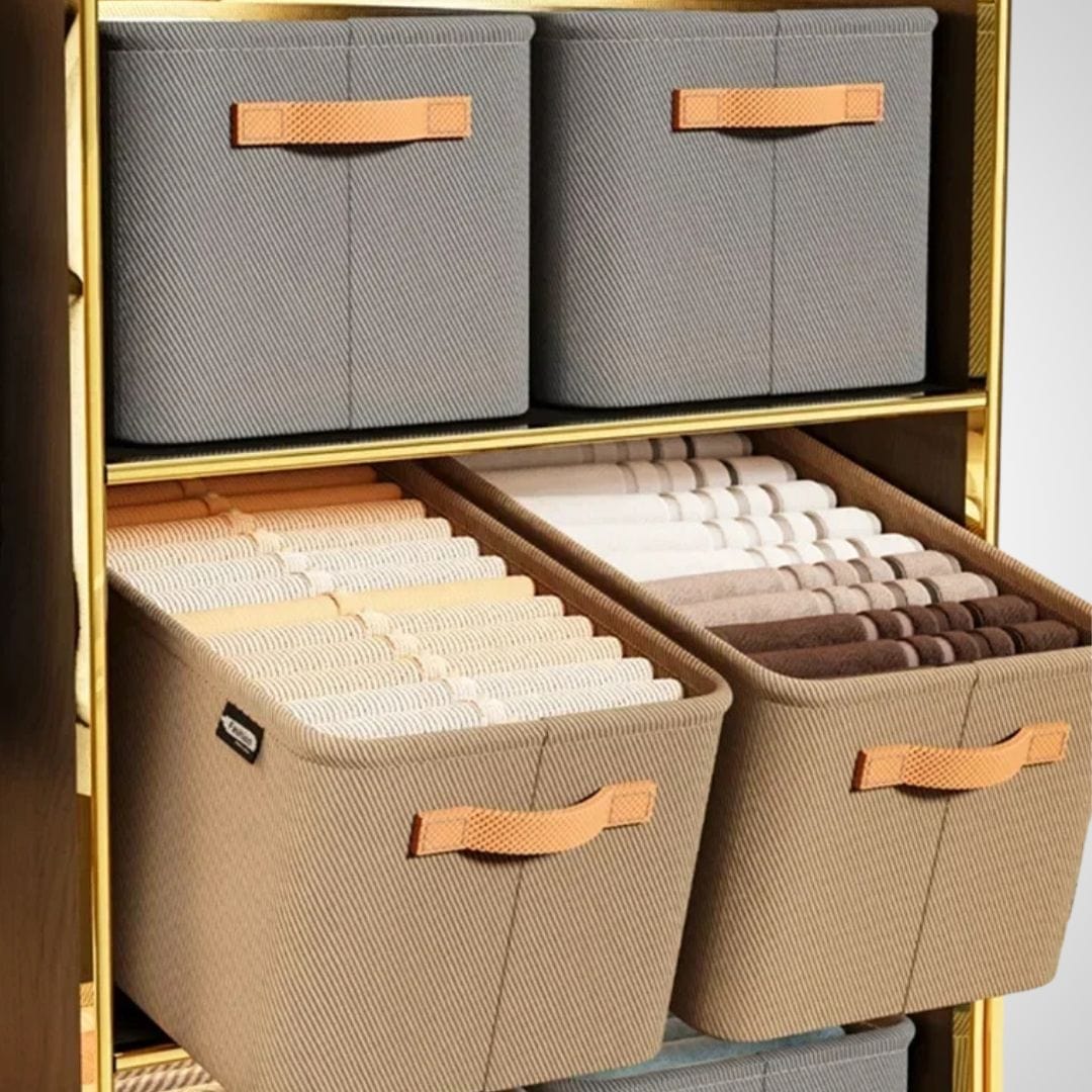 Panier de rangement en tissu | Pinson Gris / 1PC / 25x28x48