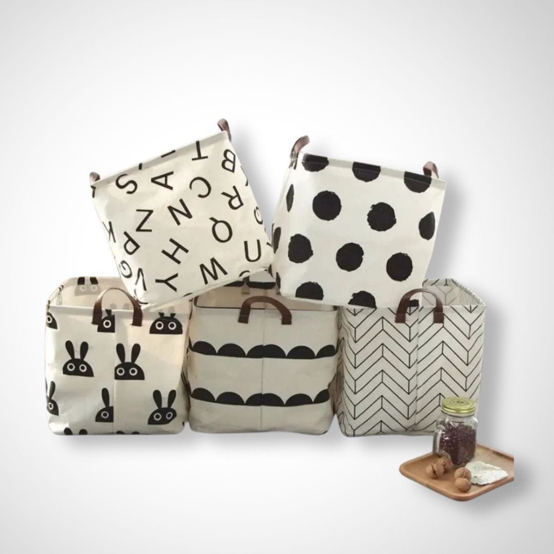 Panier de rangement en tissus | Merle 32x32x32cm / Lapin