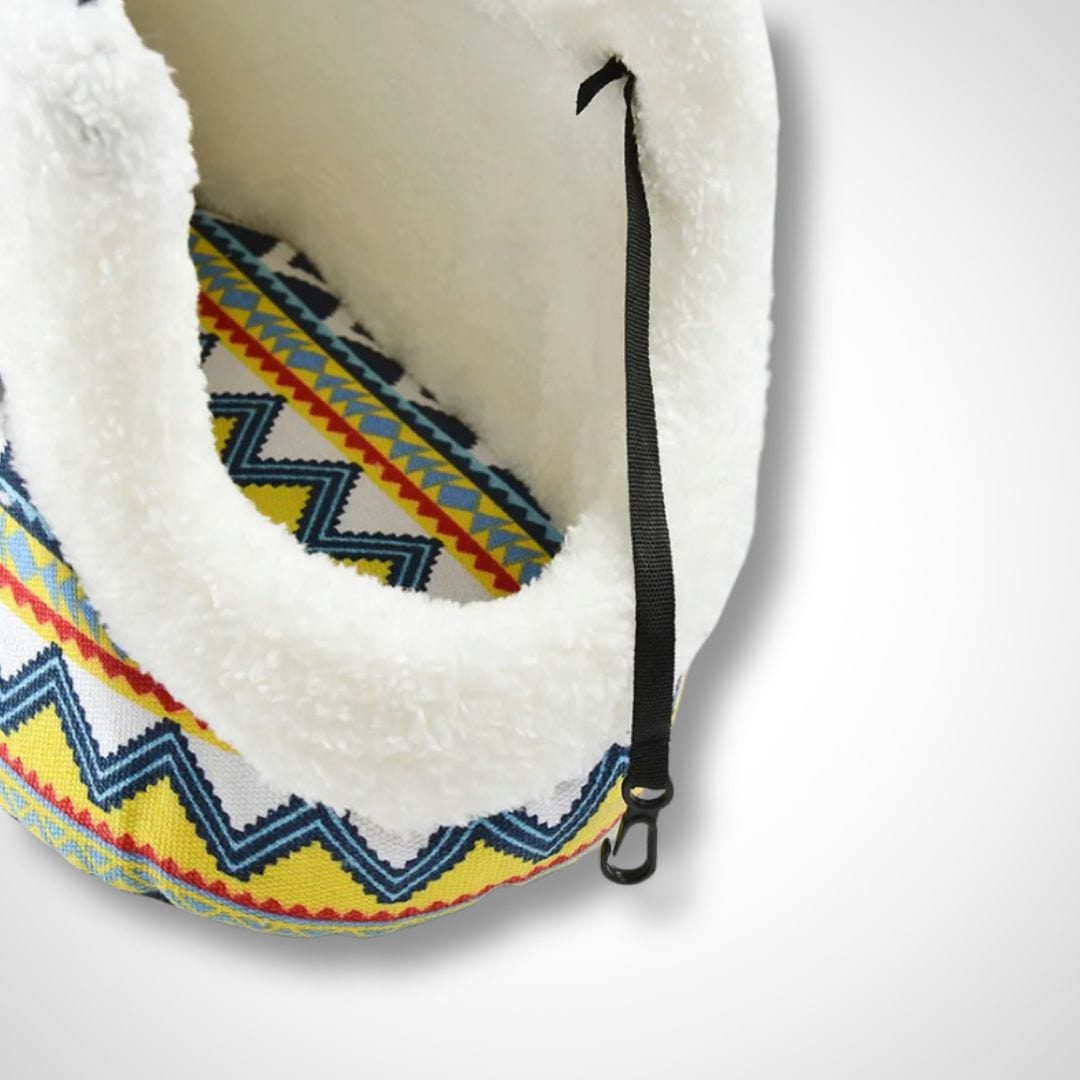 Panier de transport chat / chien | Palmiers Hiboux sans fourrure / L 50 x 23 x 28 CM