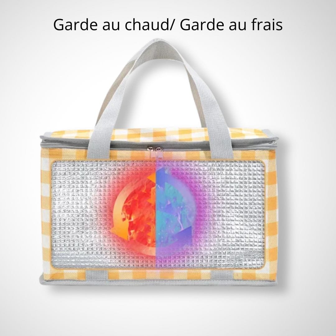 Panier pique-nique | Albatros Carreaux vert / 35x20x20 cm