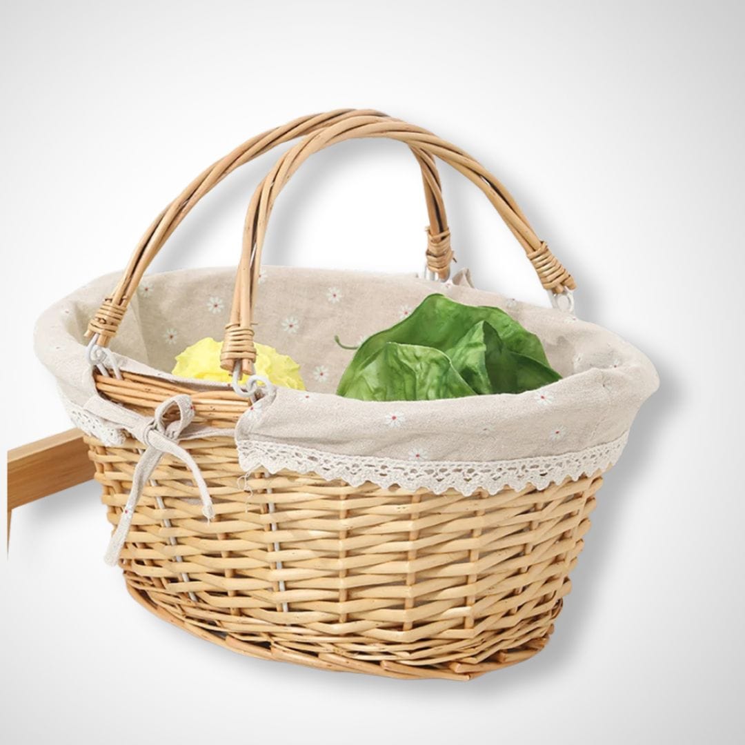 Panier pique-nique | Rousserolle 33X23X13CM / Osier et beige