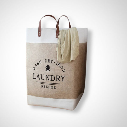 Panier à linge pliable | Chardonneret Marron / 55x35x35 cm