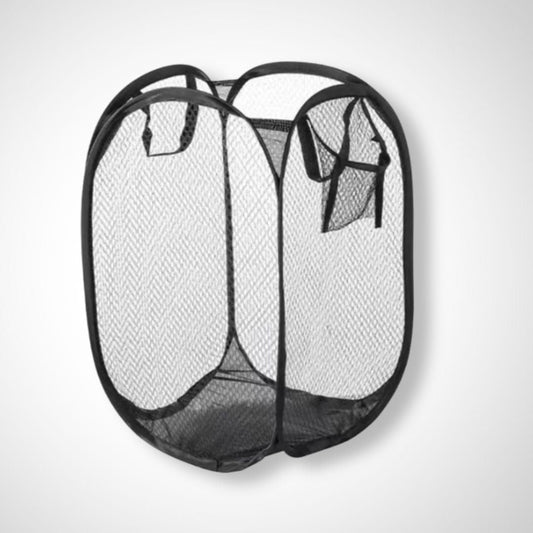 Panier à linge pliable | Colibri Noir / 47x30x30 cm
