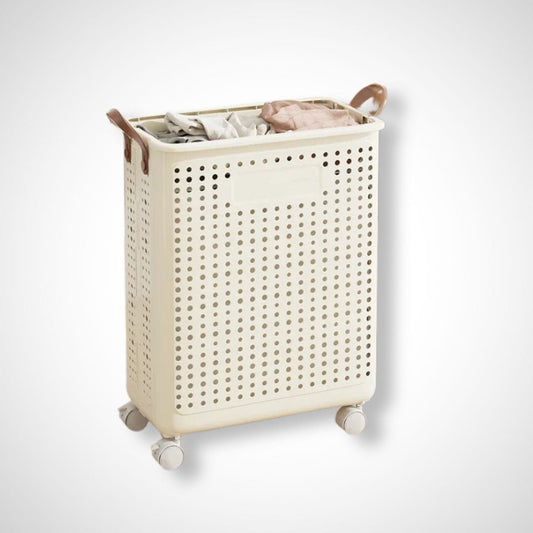 Panier à linge pliable | Rose CREME / 50x31x37.7 cm