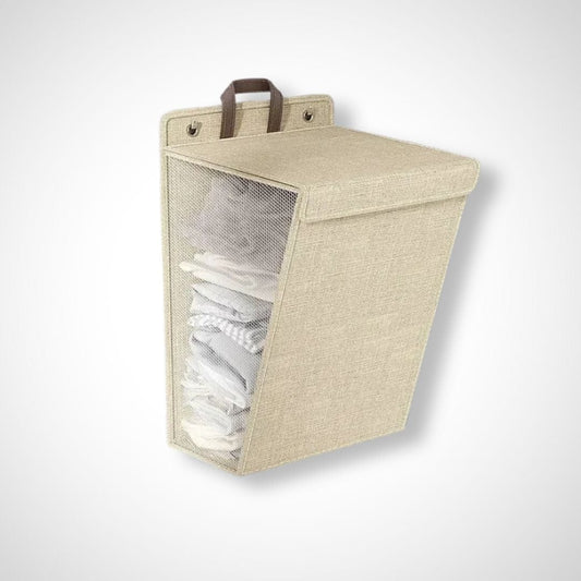 Panier à linge pliable | Stoechas Beige / 48x12x36 cm
