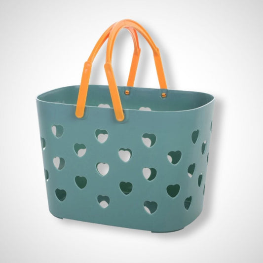 Panier de rangement en plastique | Fuchsia Bleu / 16.5x24.5x14.3 cm