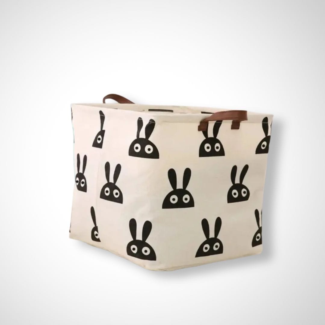 Panier de rangement en tissus | Merle 32x32x32cm / Lapin