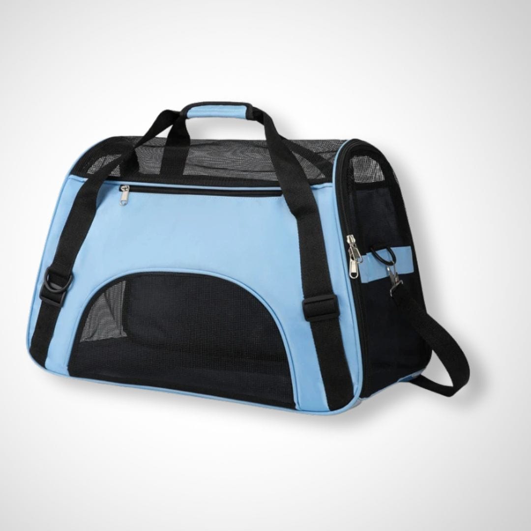 Panier transport chat/ chien | Belle Noir et bleu / M 48x23x27cm